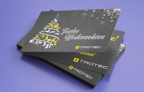 Faltblatt Weihnachtskarte Trotec