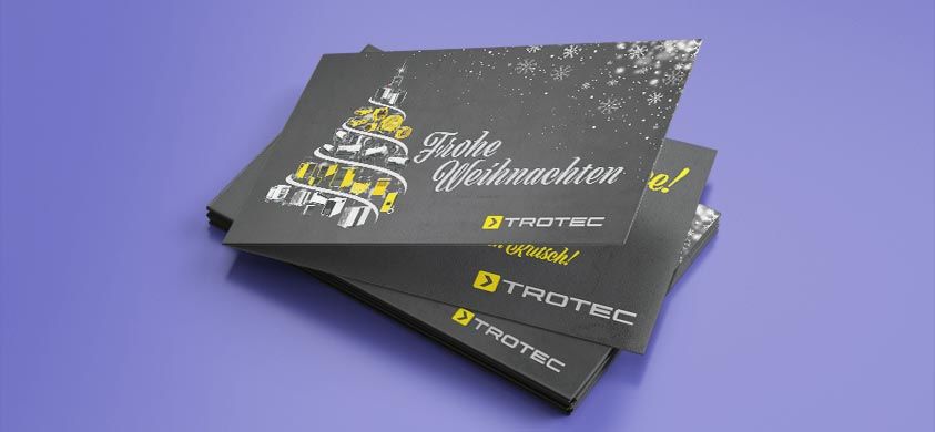 Faltblatt Weihnachtskarte Trotec